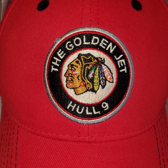Chicago Blackhawks Bobby Hull Heritage Night Red Hat - Picture 7 of 10